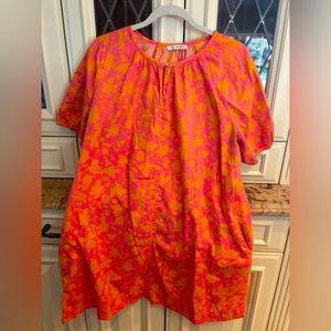 Free assembly cotton a line dress